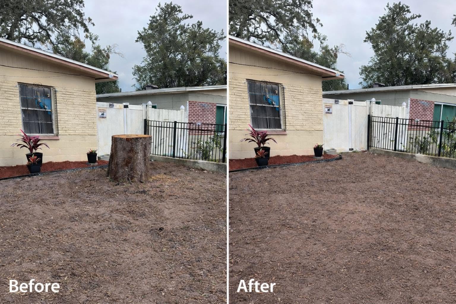 Stump Grinding by AllStar Land Clearing